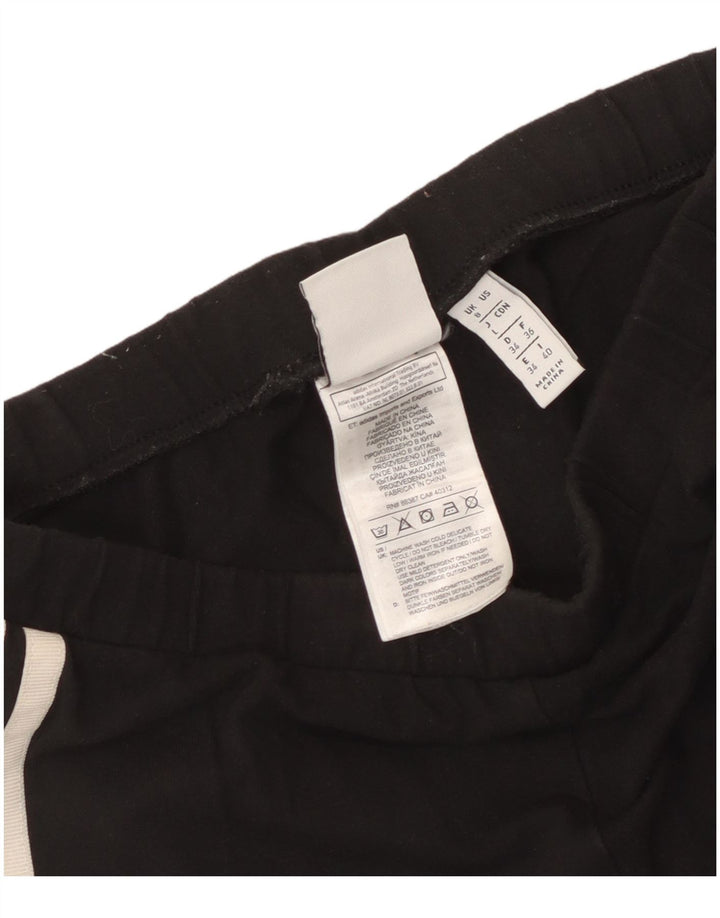 Adidas Womens Leggings UK 8 Small Black Cotton