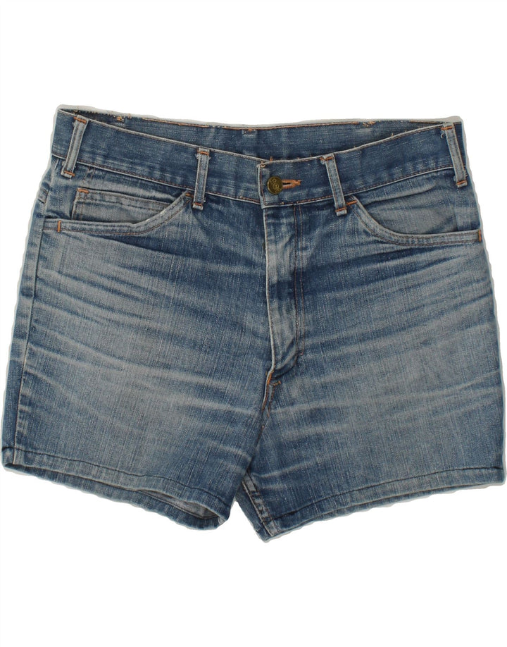 VINTAGE Womens Denim Shorts W32 Large Blue Vintage Vintage and Second-Hand Vintage from Messina Hembry 