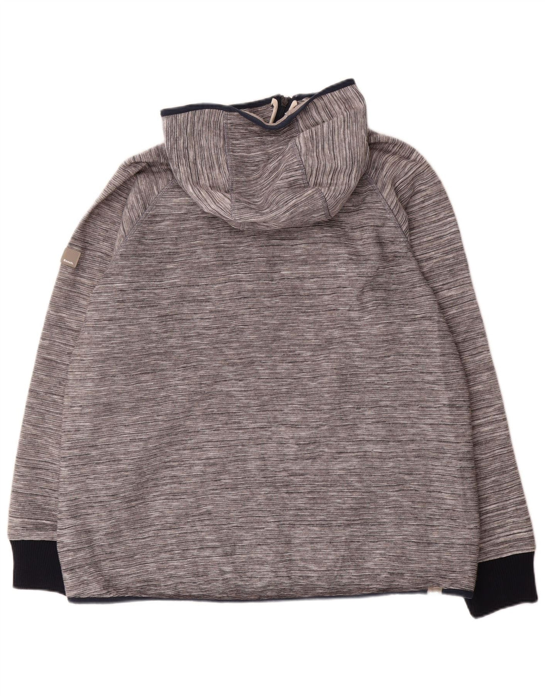 Bench Mens Zip Hoodie Sweater 2XL Grey Flecked Acrylic