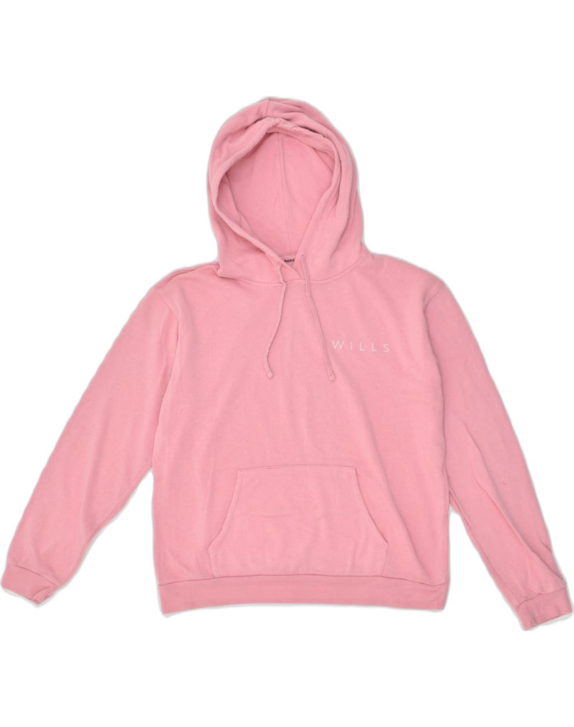 JACK WILLS Womens Hoodie Jumper UK 12 Medium Pink Cotton | Vintage Jack Wills | Thrift | Second-Hand Jack Wills | Used Clothing | Messina Hembry 