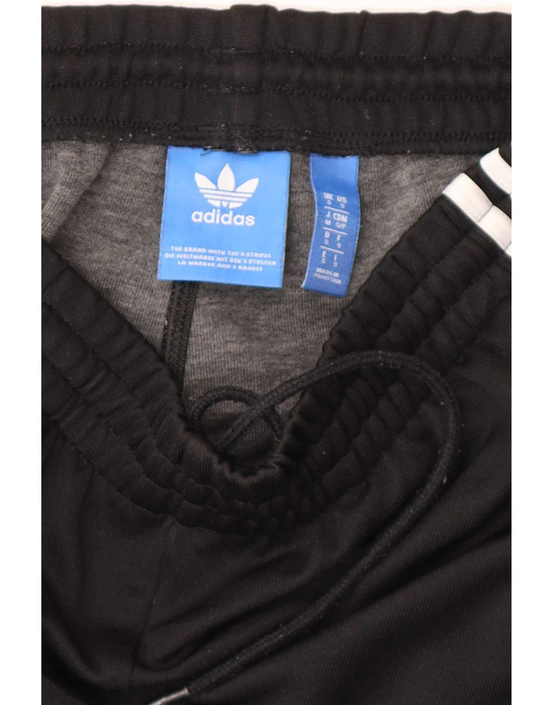 Adidas Mens Tracksuit Trousers Joggers Small Black Polyester