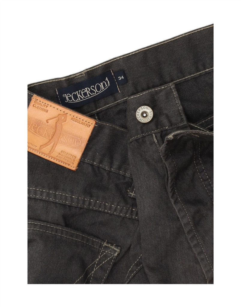 JECKERSON Mens Straight Jeans W34 L34 Grey Vintage Jeckerson and Second-Hand Jeckerson from Messina Hembry 