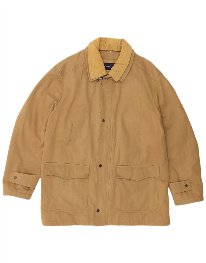Mabrun Mens Windbreaker Jacket IT 52 XL Beige Cotton