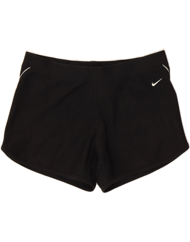 NIKE Womens Sport Shorts US 4/6 Small  Black Polyester Vintage Nike and Second-Hand Nike from Messina Hembry 