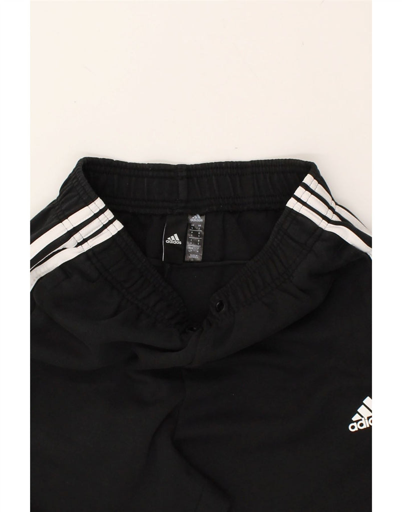 ADIDAS Mens Tracksuit Trousers Small Black Cotton | Vintage Adidas | Thrift | Second-Hand Adidas | Used Clothing | Messina Hembry 