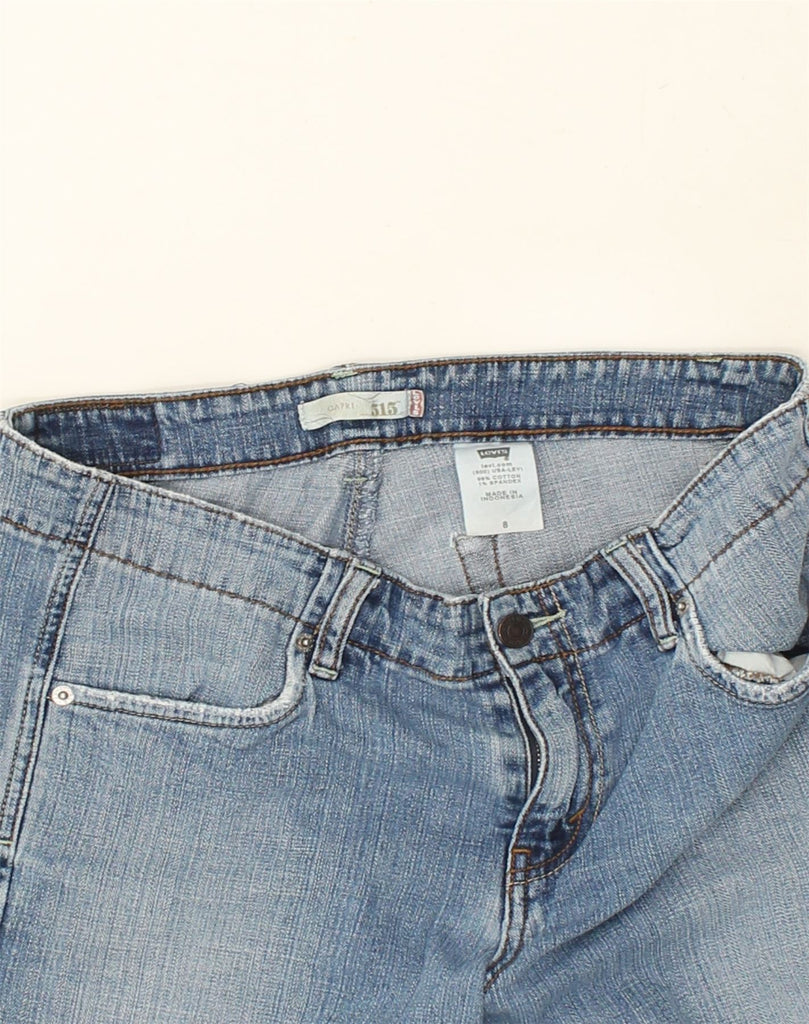 LEVI'S Womens 515 Straight Capri Jeans US 8 Medium W30 L22  Blue Cotton | Vintage Levi's | Thrift | Second-Hand Levi's | Used Clothing | Messina Hembry 