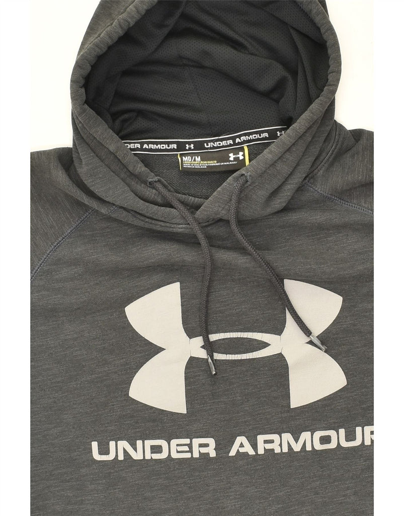 UNDER ARMOUR Mens Graphic Hoodie Jumper Medium Grey | Vintage Under Armour | Thrift | Second-Hand Under Armour | Used Clothing | Messina Hembry 