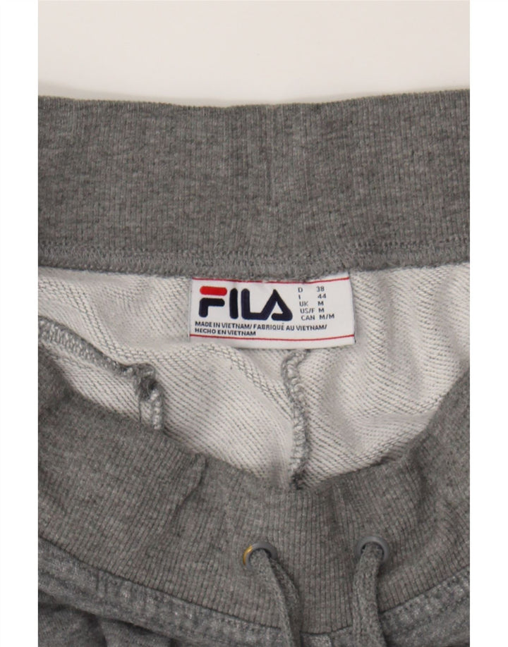 FILA Womens Tracksuit Trousers Joggers UK 12 Medium  Grey Cotton Vintage Fila and Second-Hand Fila from Messina Hembry 