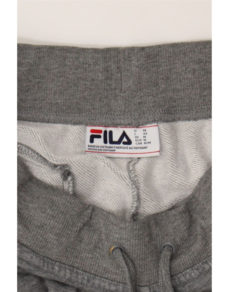 FILA Womens Tracksuit Trousers Joggers UK 12 Medium  Grey Cotton Vintage Fila and Second-Hand Fila from Messina Hembry 