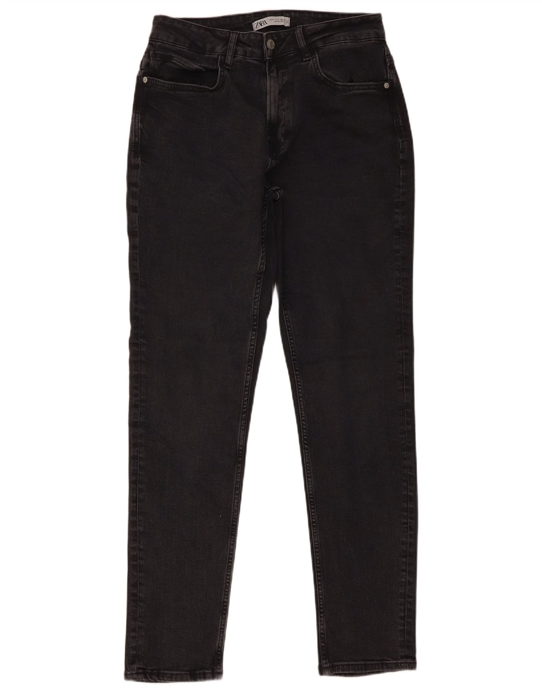 Zara Mens Slim Jeans EU 40 Medium W31 L31 Black Cotton