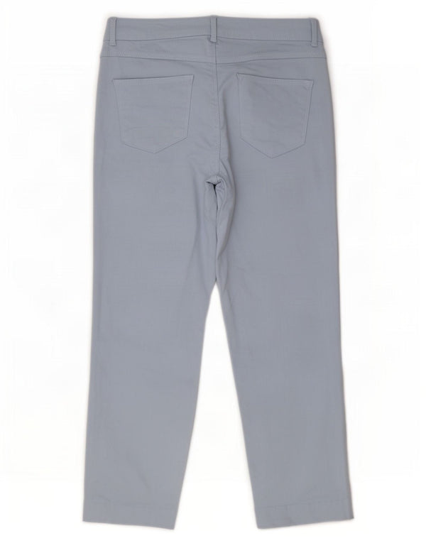 Phase Eight Womens Straight Cropped Trousers UK 14 Large W32 L25 Blue
