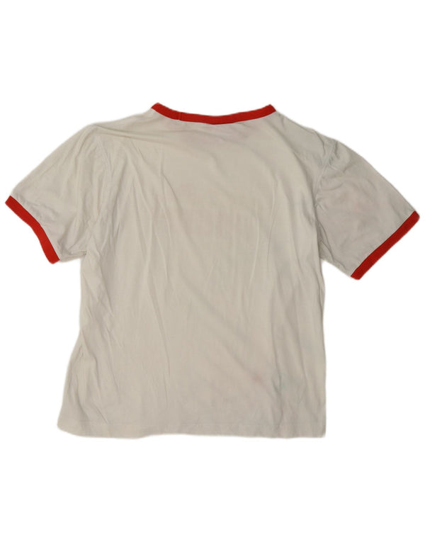Puma Mens Graphic T-Shirt Top Medium White Colourblock