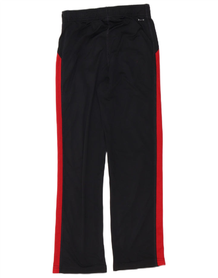 Nike Boys Regular Tracksuit Trousers 12-13 Years Large Black Colourblock