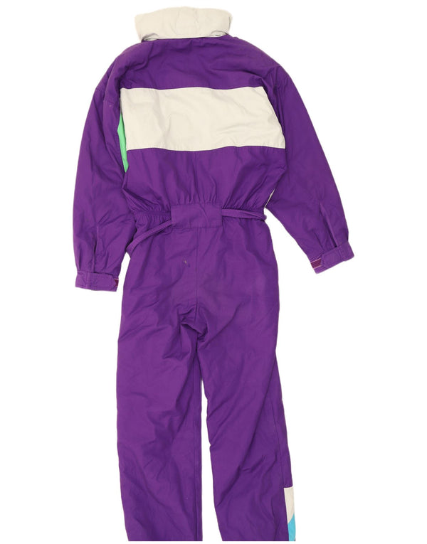 Fila Mens Ski Jumpsuit IT 46 Small  Purple Colourblock Polyester