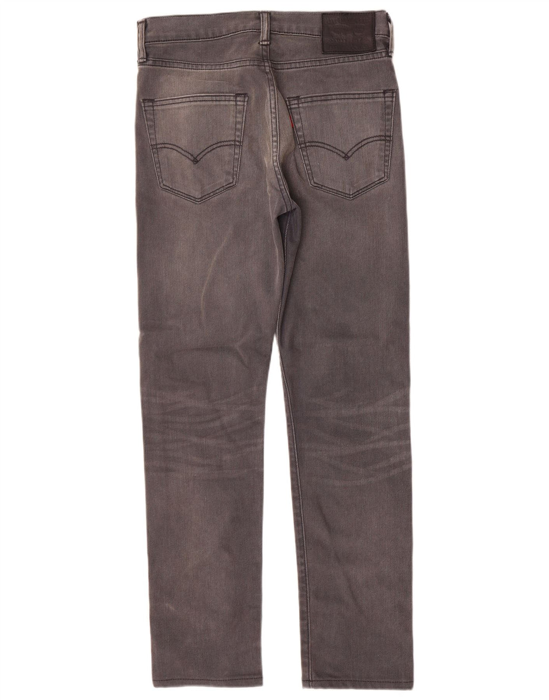 Levi's Mens 522 Tapered Slim Jeans W28 L29 Grey Cotton
