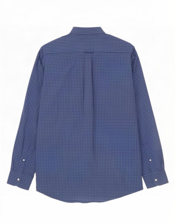 Gant Mens Shirt XL Blue Check Cotton