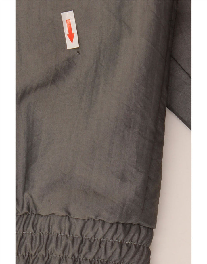 Vintage Mens Sherpa Bomber Jacket UK 40 Large Grey