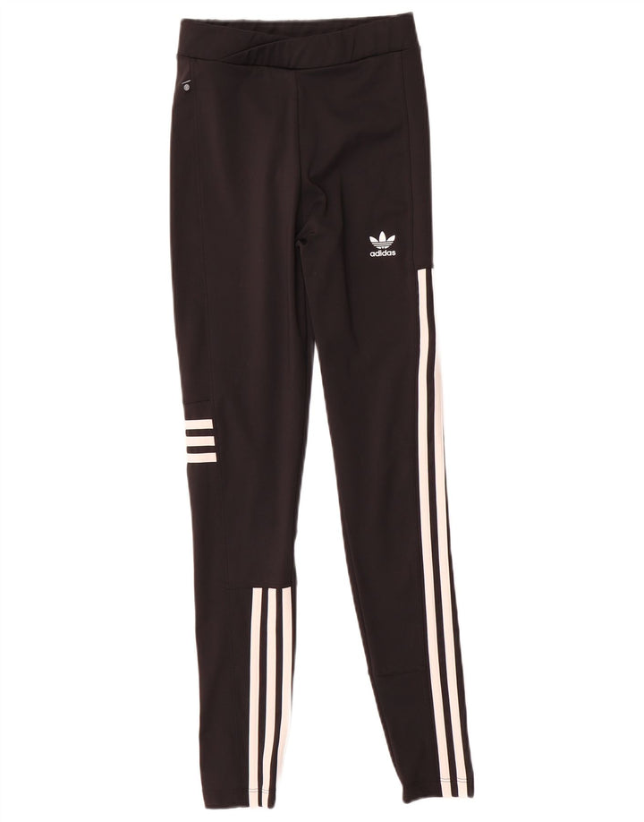 Adidas Womens Leggings UK 4/6 XS  Black Polyester