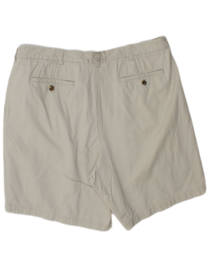 EDDIE BAUER Mens Pegged Chino Shorts W40 XL  White Cotton
