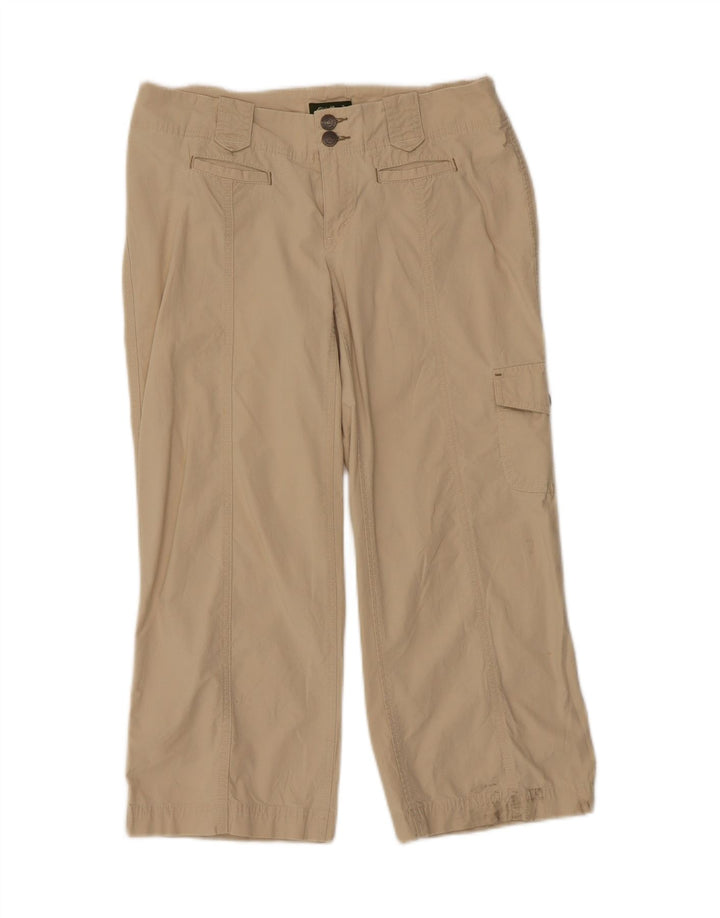 EDDIE BAUER Womens Vashon Fit Cropped Trousers US 6 Medium W32 L24 Beige Vintage Eddie Bauer and Second-Hand Eddie Bauer from Messina Hembry 
