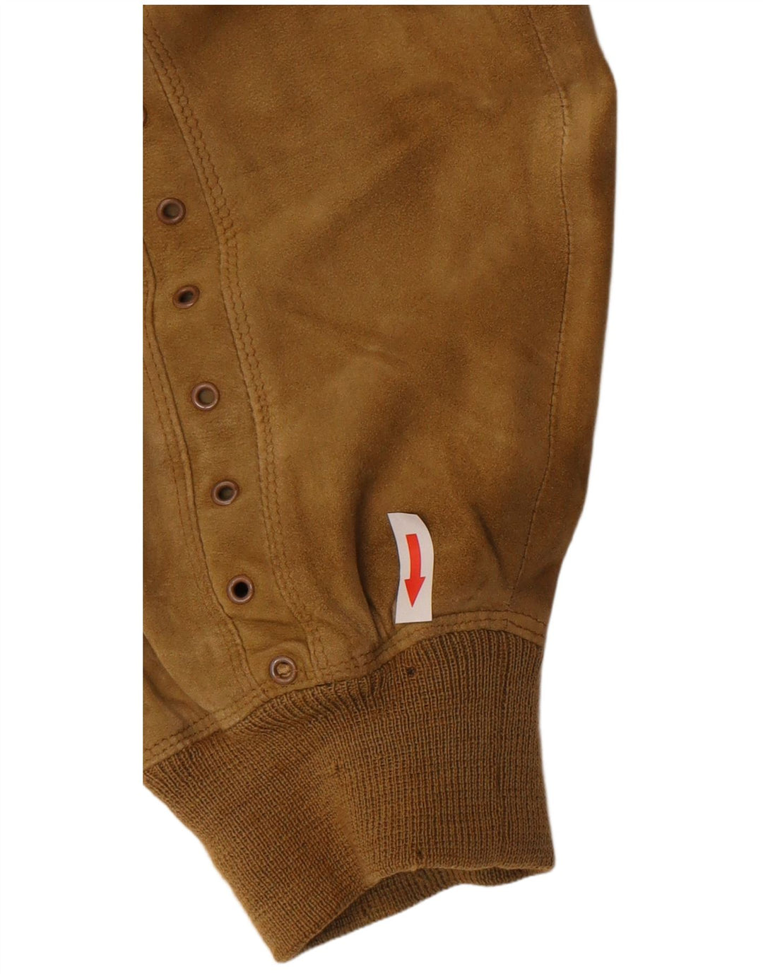 Gianni Versace Womens Loose Fit Suede Bomber Jacket UK 38 Medium Beige