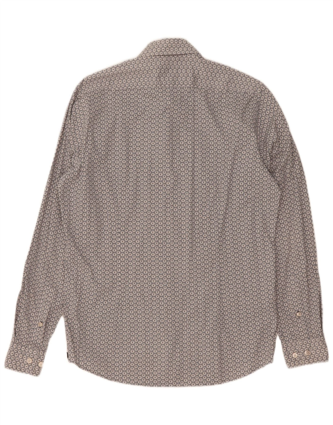 Hugo Boss Mens Regular Fit Shirt Small White Floral Cotton