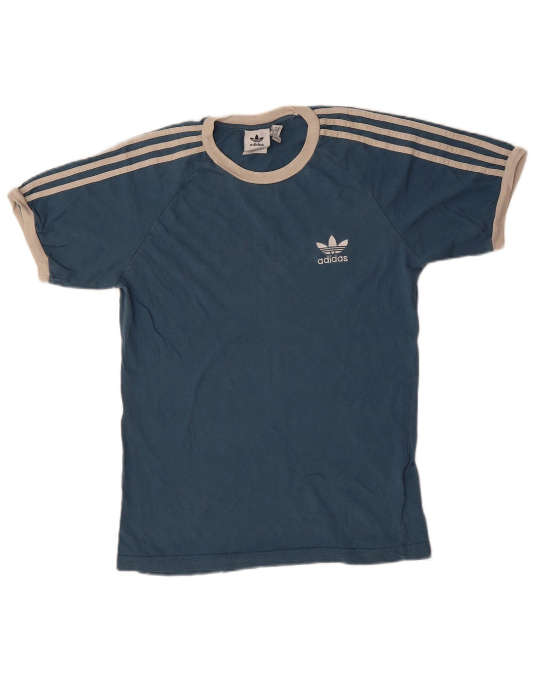Adidas Mens T-Shirt Top Small Navy Blue Cotton