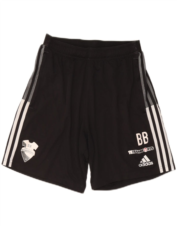 ADIDAS Mens Aeroready Graphic Sport Shorts Large  Black Polyester