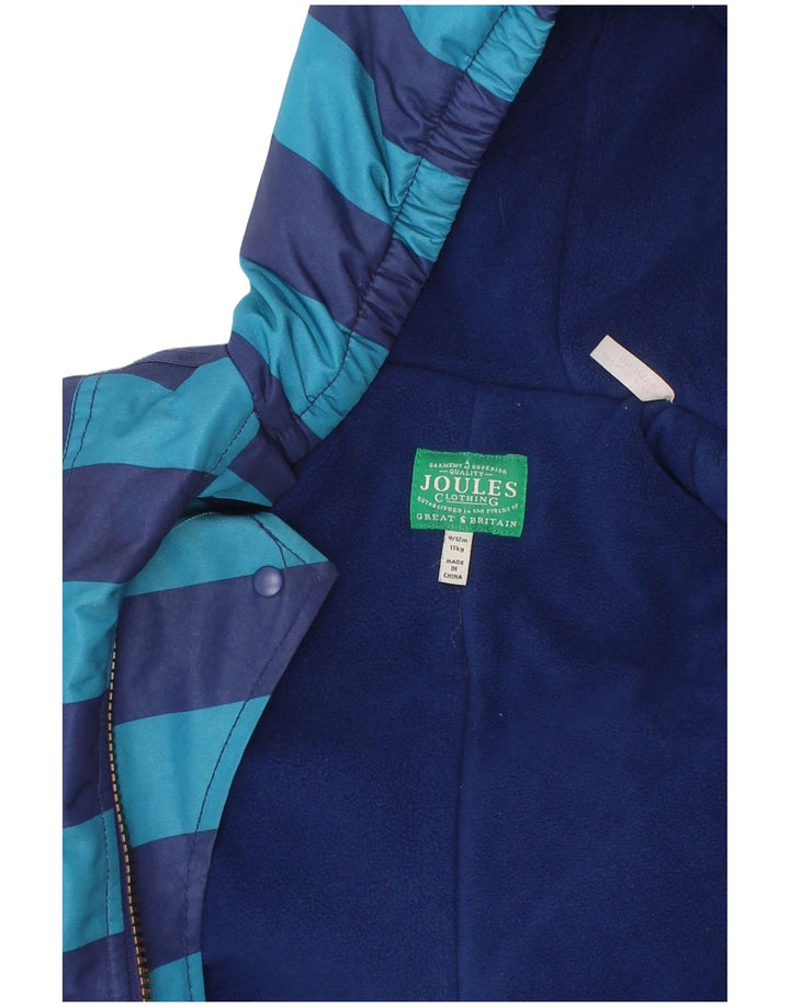 Joules Baby Boys Jumpsuit 9-12 Months  Blue Striped Polyester Winter