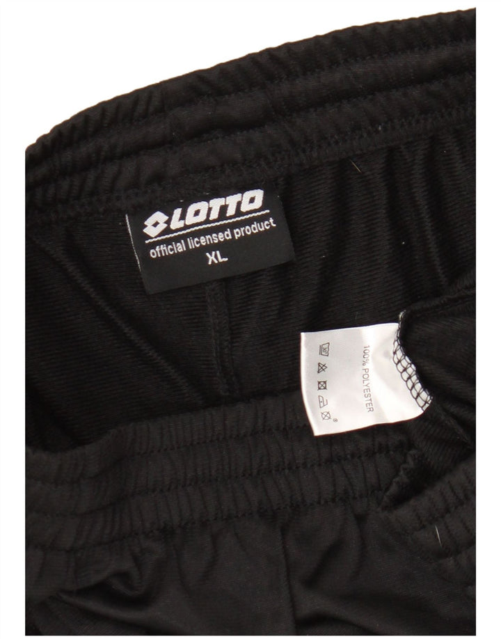 Lotto Mens Tracksuit Trousers Joggers XL  Black Polyester
