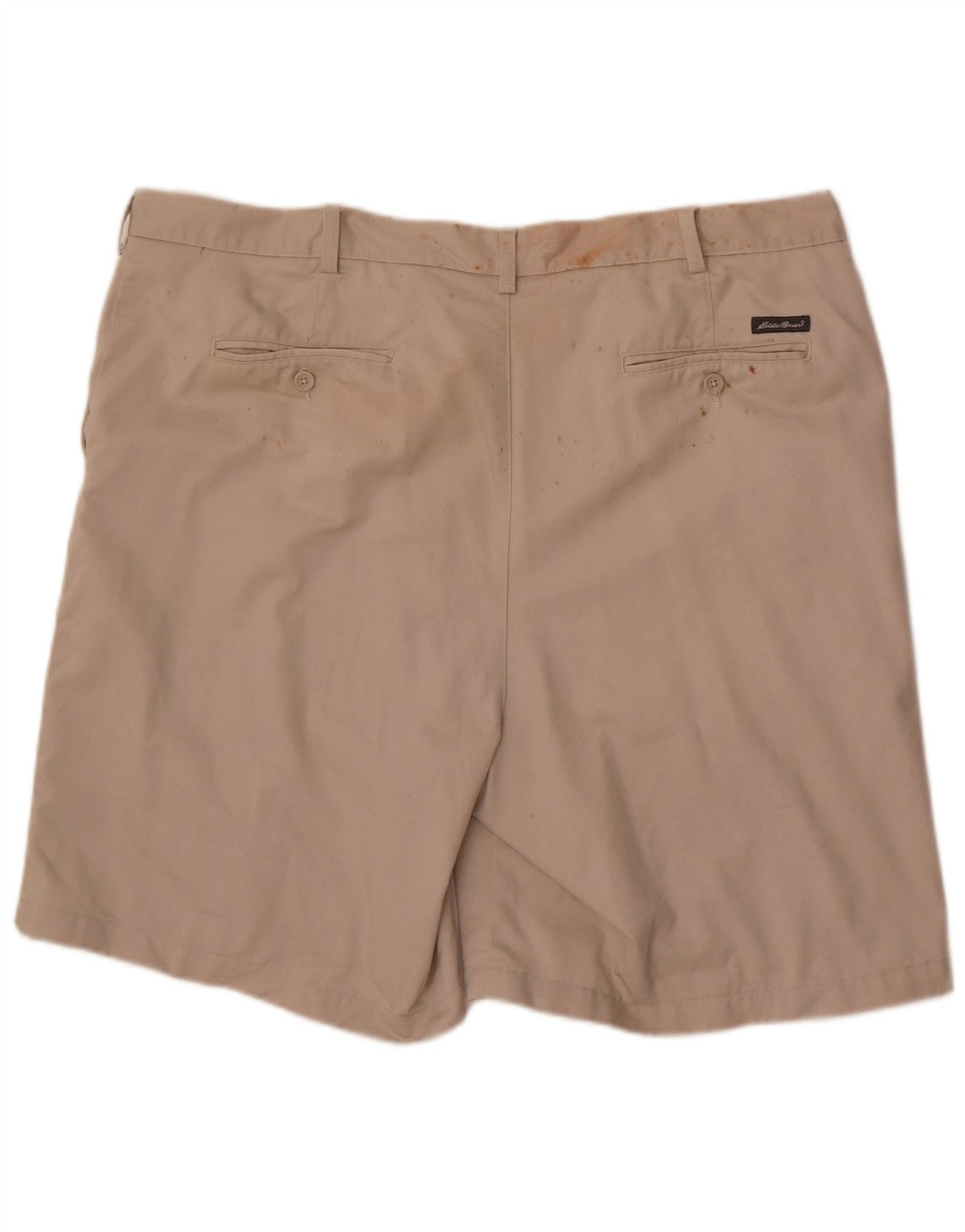 Eddie Bauer Mens Tall Chino Shorts W44 2XL Beige Cotton