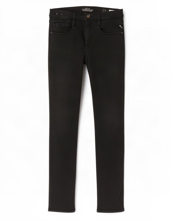 Replay Womens Anbass Slim Jeans W33 L32 Black Cotton