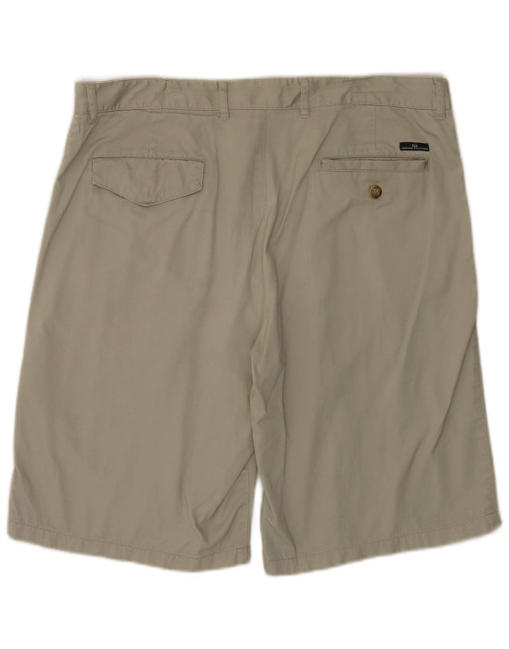Sergio Tacchini Mens Chino Shorts IT 52 XL W34  Grey Cotton