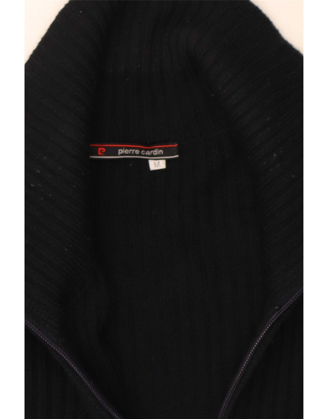 Pierre Cardin Mens Cardigan Sweater Medium Navy Blue