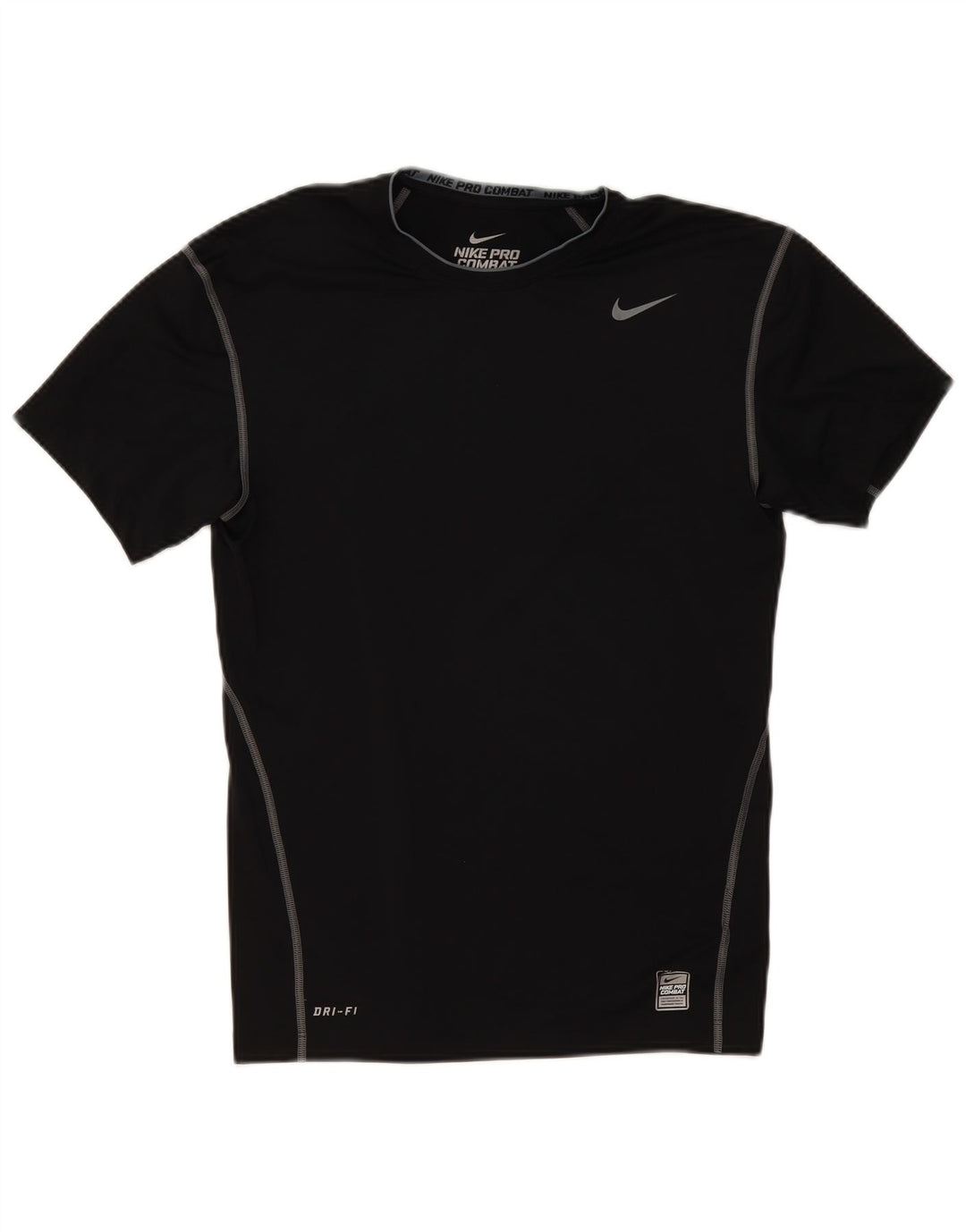Nike Mens Compression T-Shirt Top XL Black Polyester