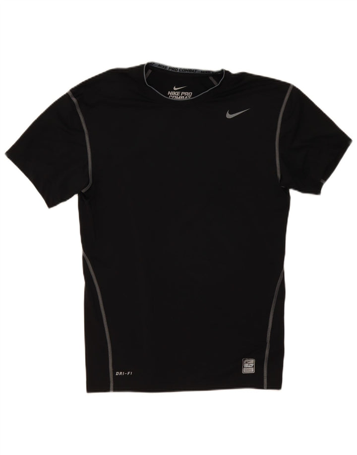 Nike Mens Compression T-Shirt Top XL Black Polyester