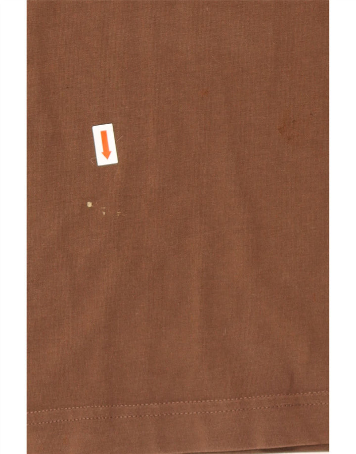 PUMA Mens Graphic T-Shirt Top Large Brown