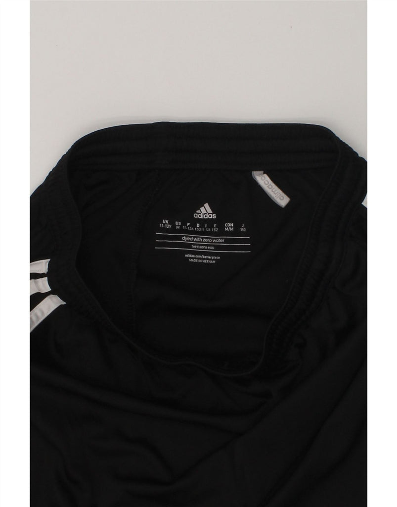 ADIDAS Boys Sport Shorts 11-12 Years Black Polyester | Vintage Adidas | Thrift | Second-Hand Adidas | Used Clothing | Messina Hembry 