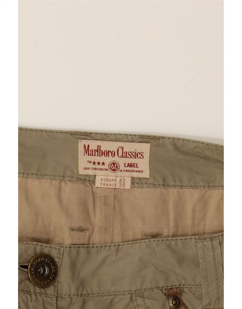 MARLBORO CLASSICS Womens A-Line Skirt EU 42 Large W30  Khaki Vintage Marlboro Classics and Second-Hand Marlboro Classics from Messina Hembry 