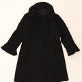 VINTAGE Womens Overcoat UK 8 Small Black Vintage Vintage and Second-Hand Vintage from Messina Hembry 
