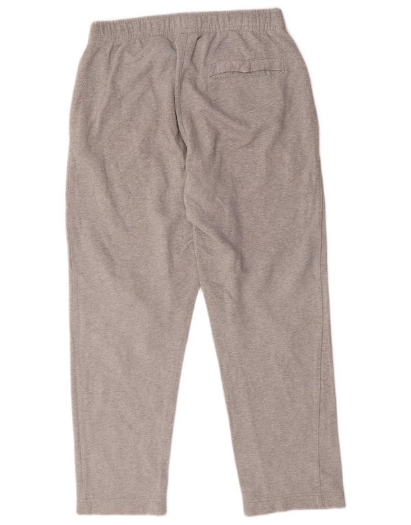 Nike Womens Tracksuit Trousers UK 14 Medium  Grey Flecked Cotton