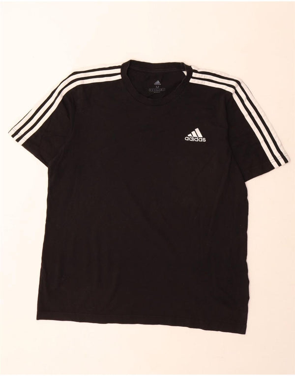 Adidas Mens T-Shirt Medium Black Cotton