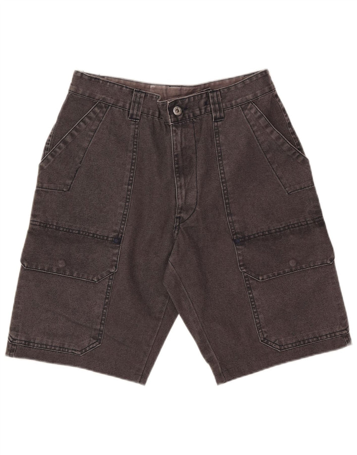 Murphy & Nye Mens Denim Cargo Shorts W32 Large Grey Cotton