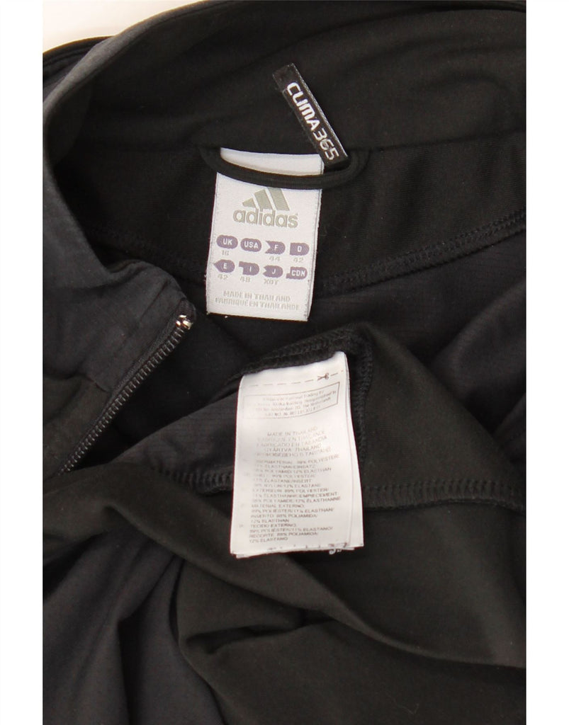 ADIDAS Womens Clima 365 Tracksuit Top Jacket UK 16 Large Black Polyester Vintage Adidas and Second-Hand Adidas from Messina Hembry 