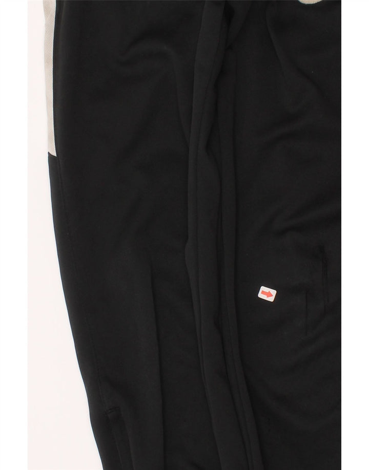 Nike Boys Tracksuit Trousers 6-7 Years Large Black Colourblock Polyester