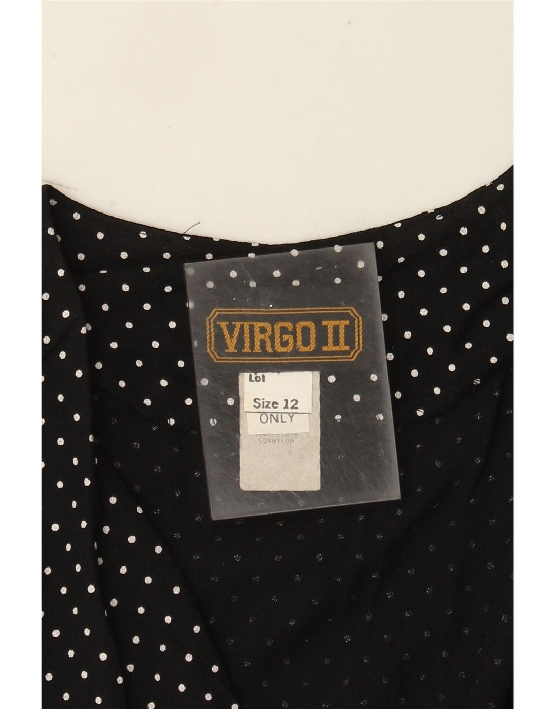 Vintage Womens Sleeveless Jumpsuit UK 12 Medium  Black Polka Dot Acetate