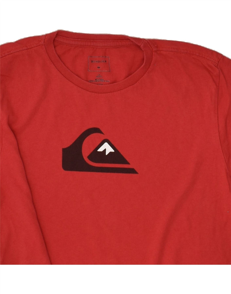 QUIKSILVER Boys Graphic T-Shirt Top 13-14 Years Red Cotton | Vintage Quiksilver | Thrift | Second-Hand Quiksilver | Used Clothing | Messina Hembry 