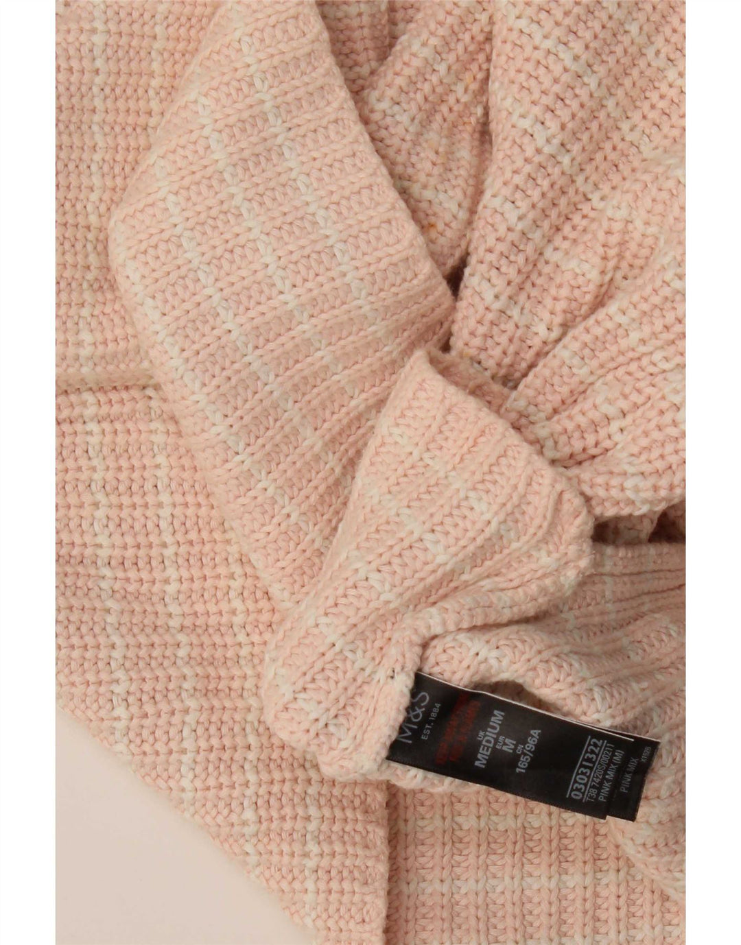 Marks & Spencer Womens Boat Neck Jumper Sweater UK 14 Medium Pink