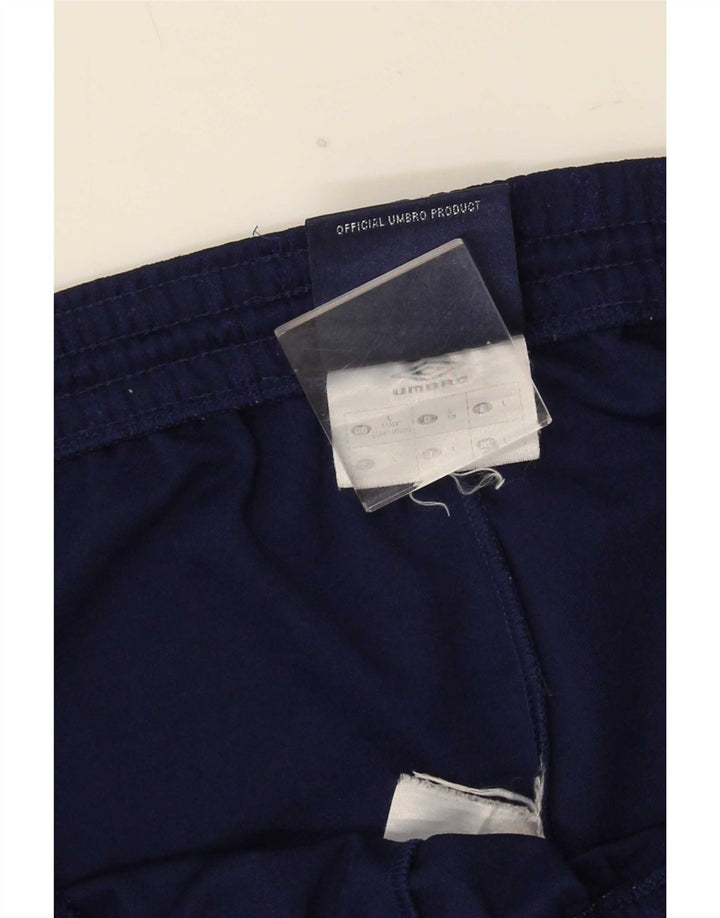 Umbro Mens Sport Shorts Large Navy Blue Pinstripe