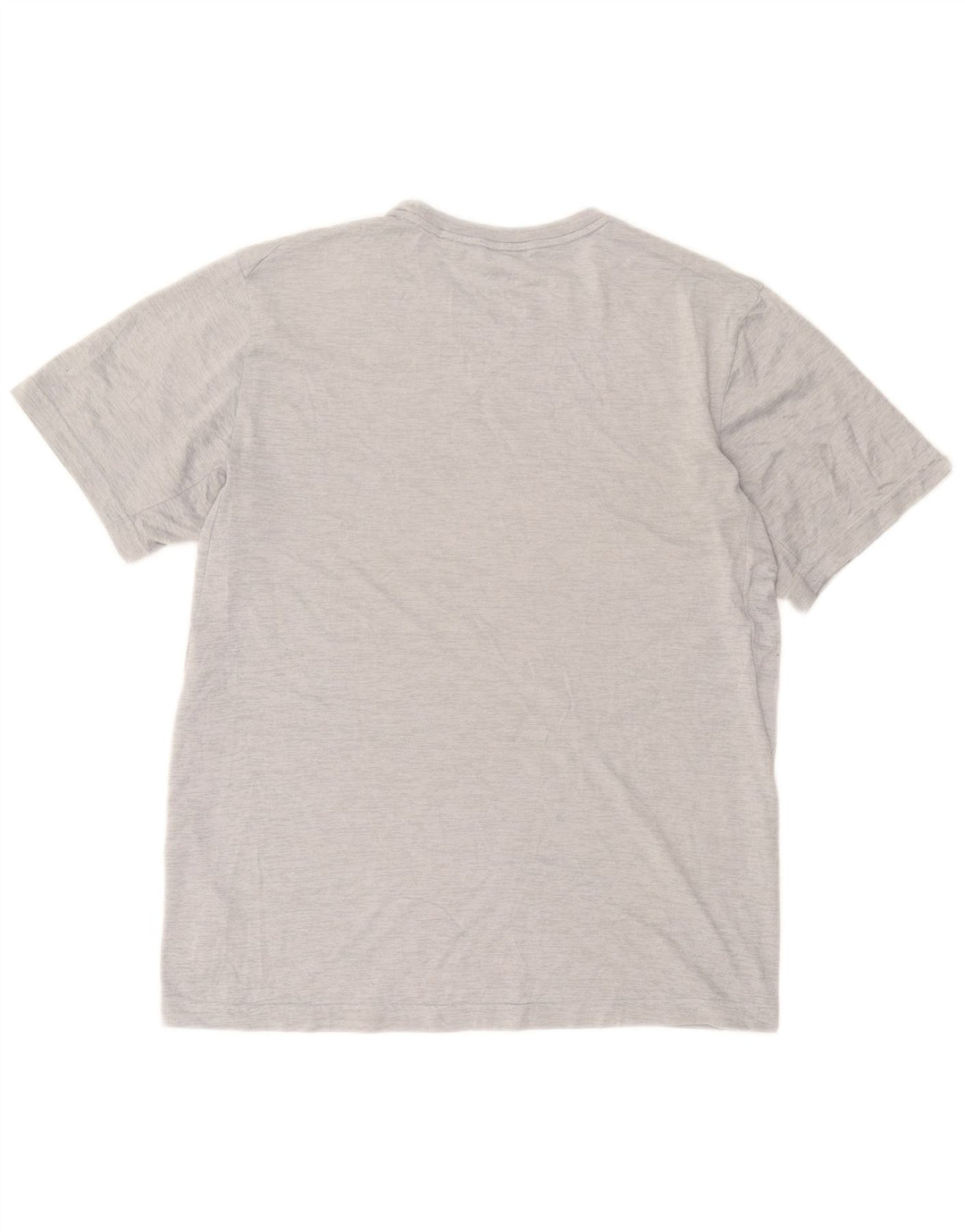 Nike Mens Dri Fit T-Shirt Top Medium Grey Flecked Polyester